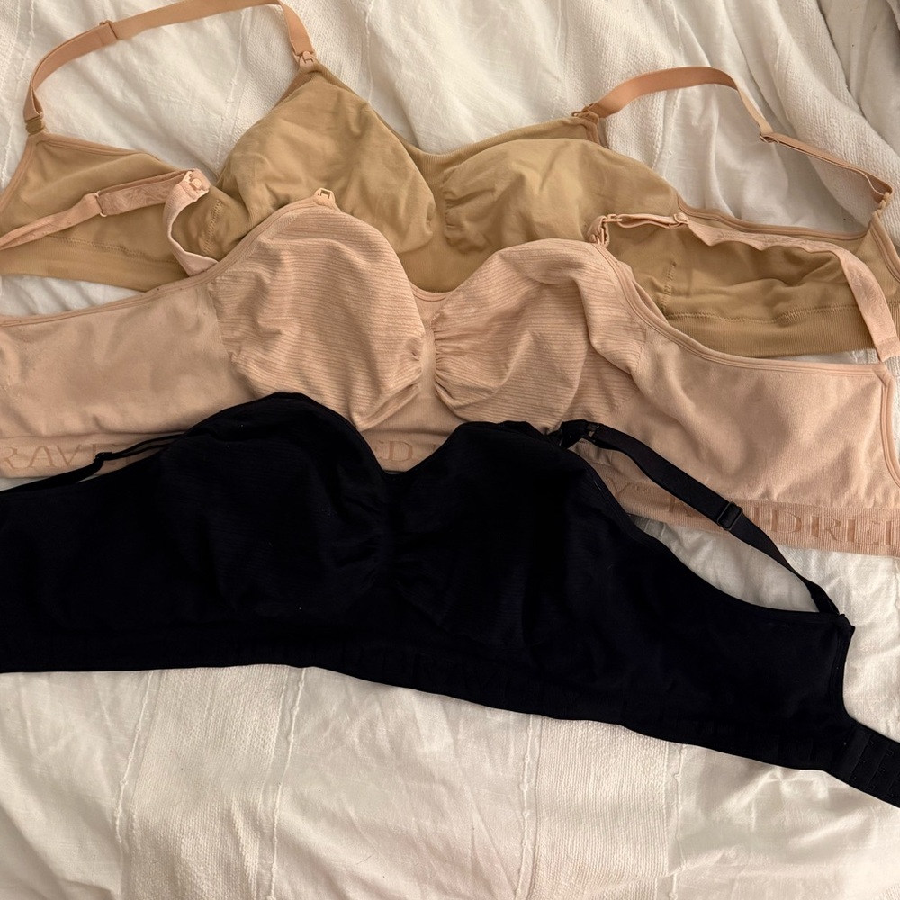 SET OF 3! Kindred Bravely Sublime Hands Free Pumping Bras, XL busty